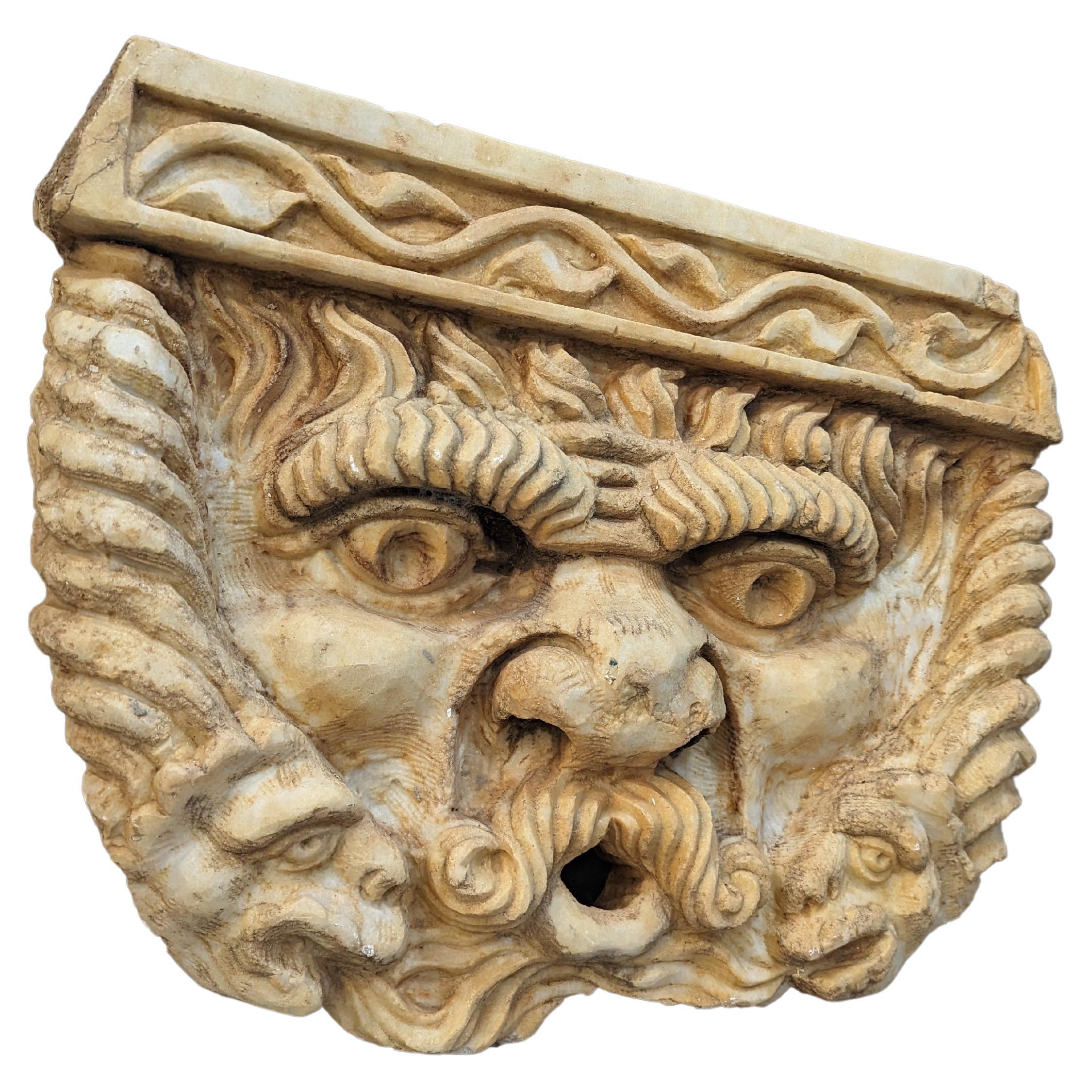 Fountain Head of Neptune and Dragons For Sale