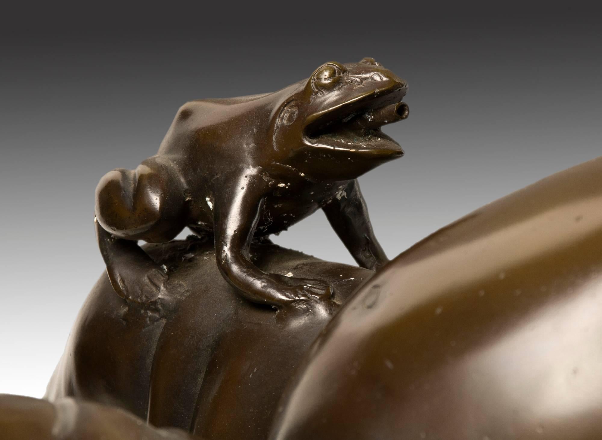 Fontana in bronzo. 