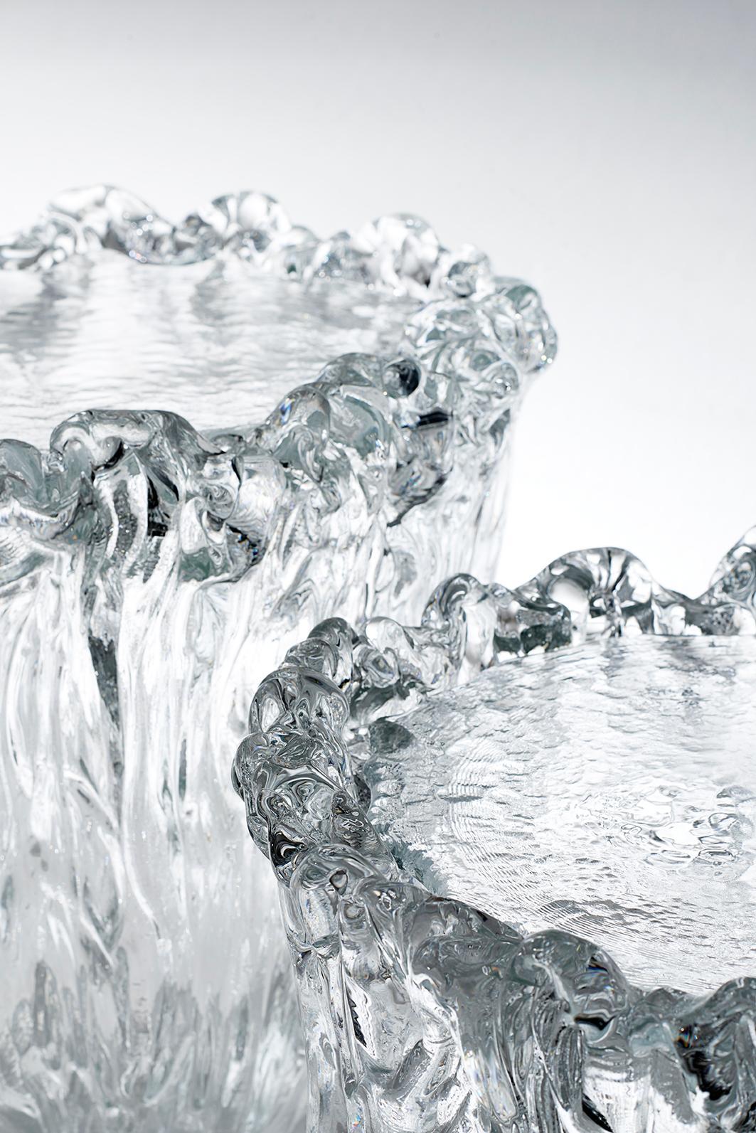 Moderno Tavolino basso grande FOUNTAIN, di Tokujin Yoshioka da Glas Italia IN STOCK in vendita