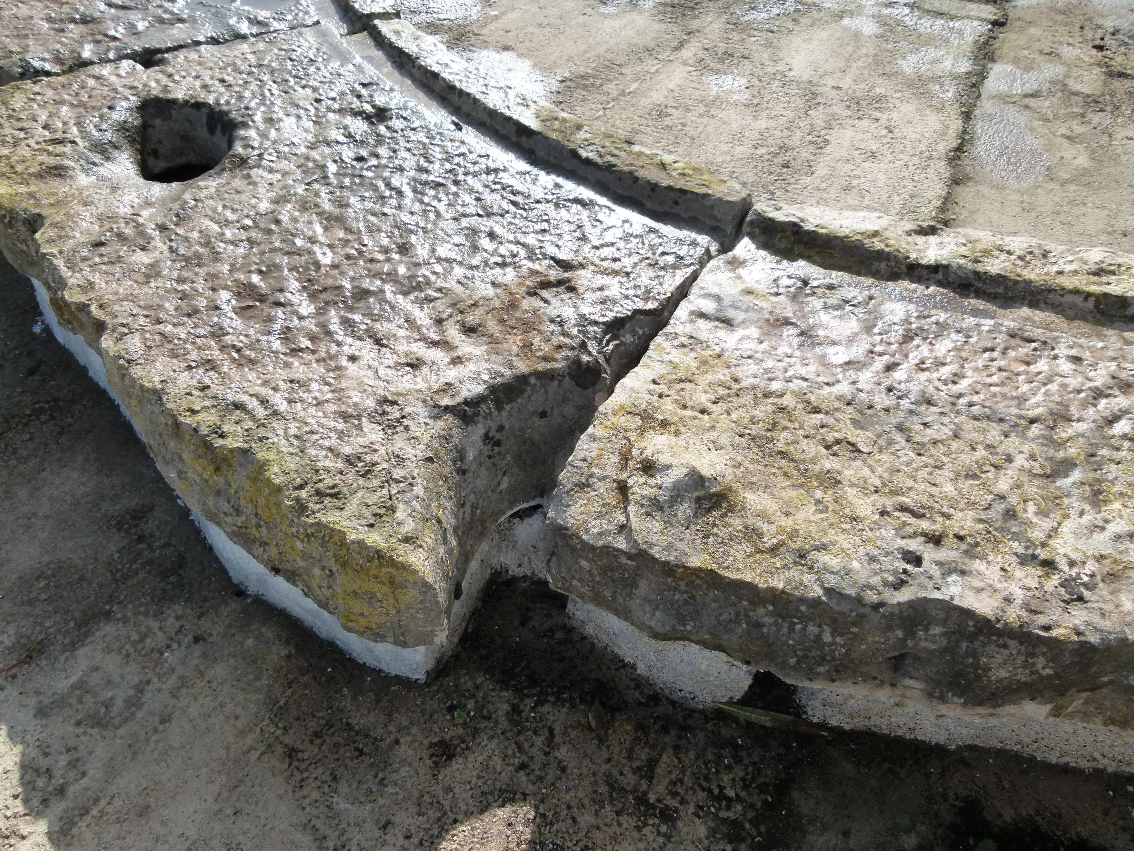 Large Original Circular Limestone Fountain  10
