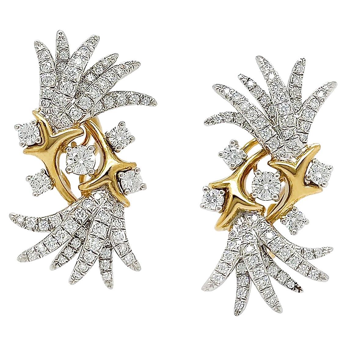 Orecchini con diamanti Fountain of Dazzle