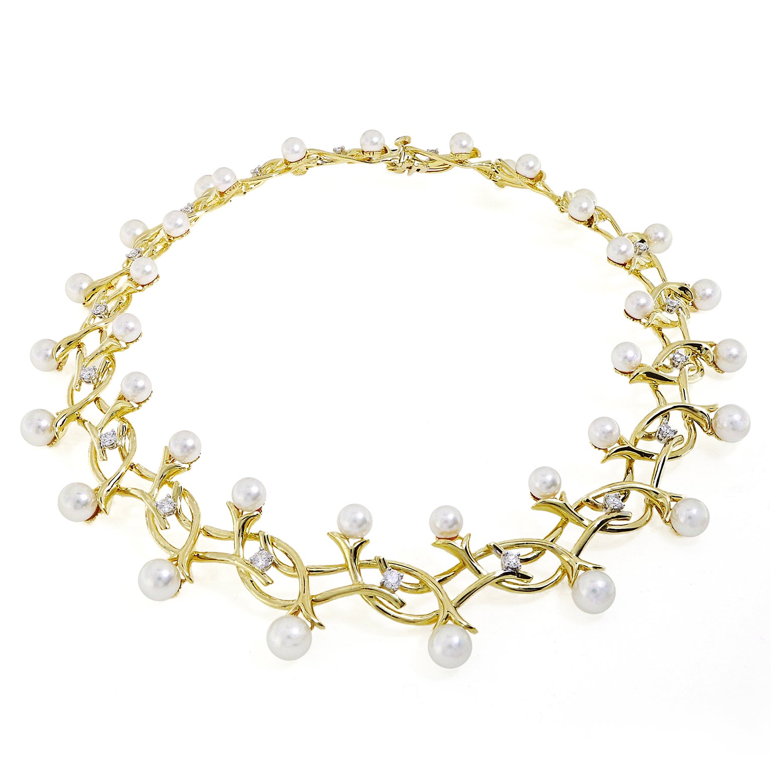 Fountain of Dazzle Pearl Necklace