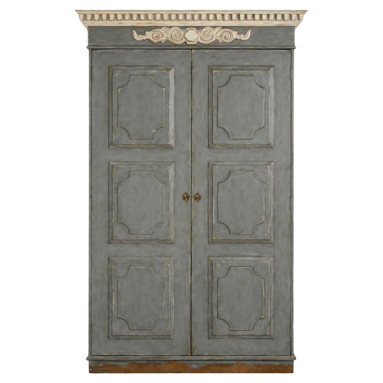 Fountainebleau Kleiderschrank - Schwedischer Aged Slate