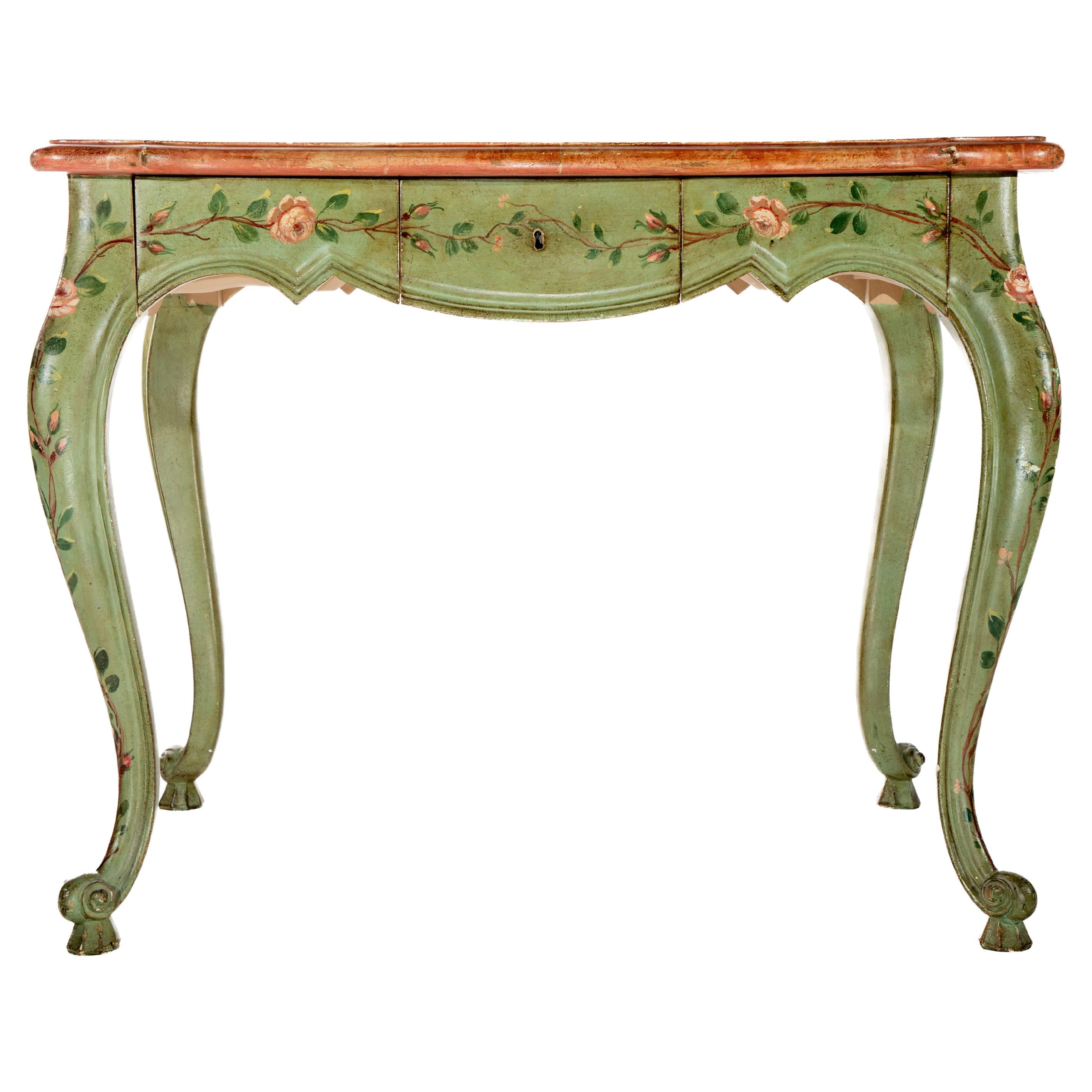 Fountvieille Hand-Painted Writing Table by Patina