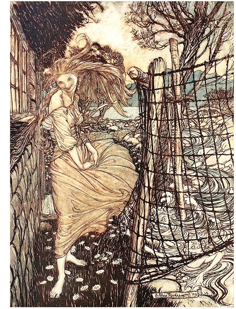 Cuir Fouque, De La Motte : « Ratham, Arthur », Undine, édition limitée signée, 1909 en vente