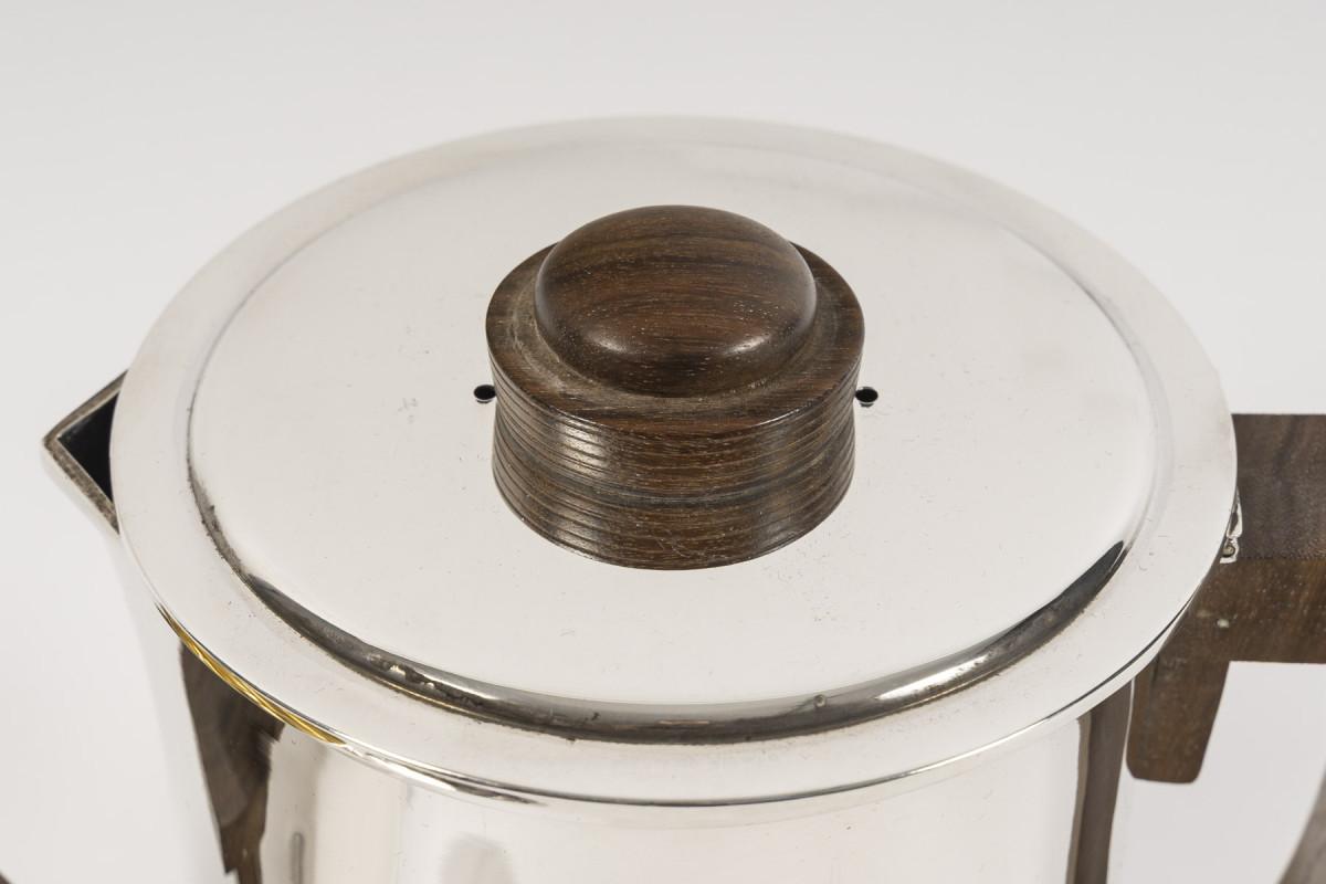 Fouquet Lapar - Servizio da tè e caffè in argento massiccio Art Deco a 3 pezzi in vendita 9