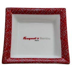 Fouquet's Barriere Paris Porcelain Ashtray Dish Catchall France 1980s