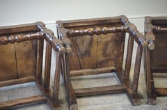 Four 17th Century Yorkshire Chairs/ Backstools.