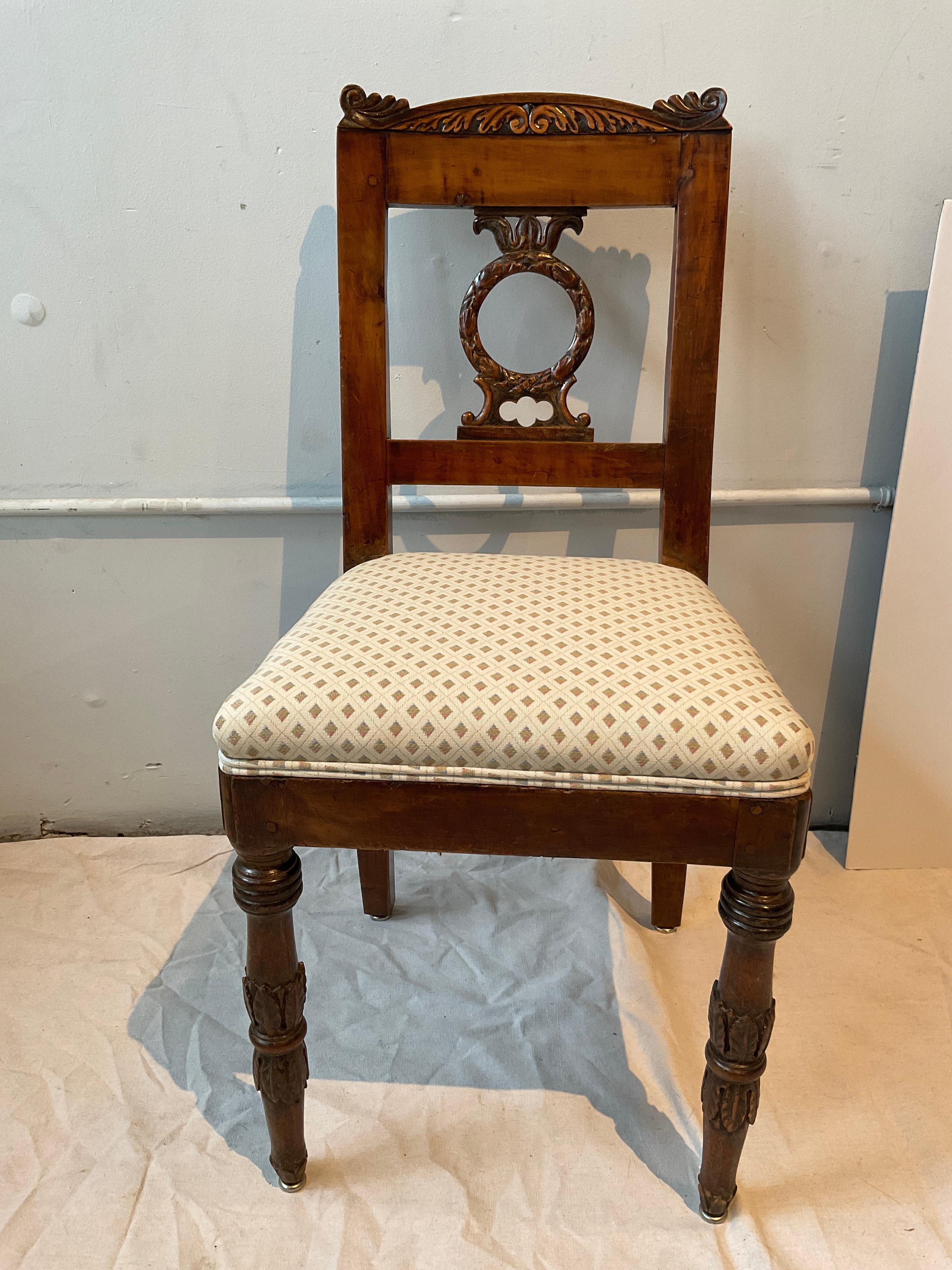 Four 1860s French Classical Side Chairs In Good Condition For Sale In Tarrytown, NY