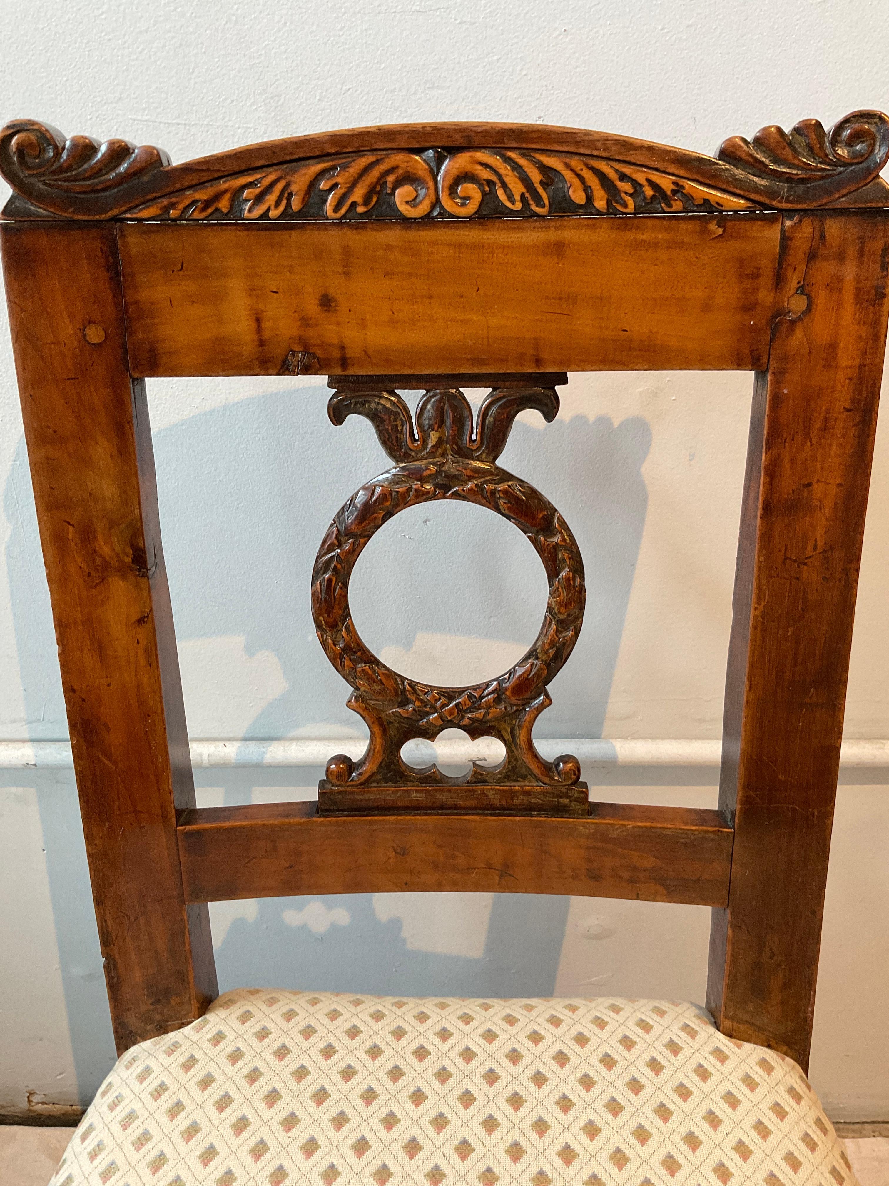 Four 1860s French Classical Side Chairs For Sale 3