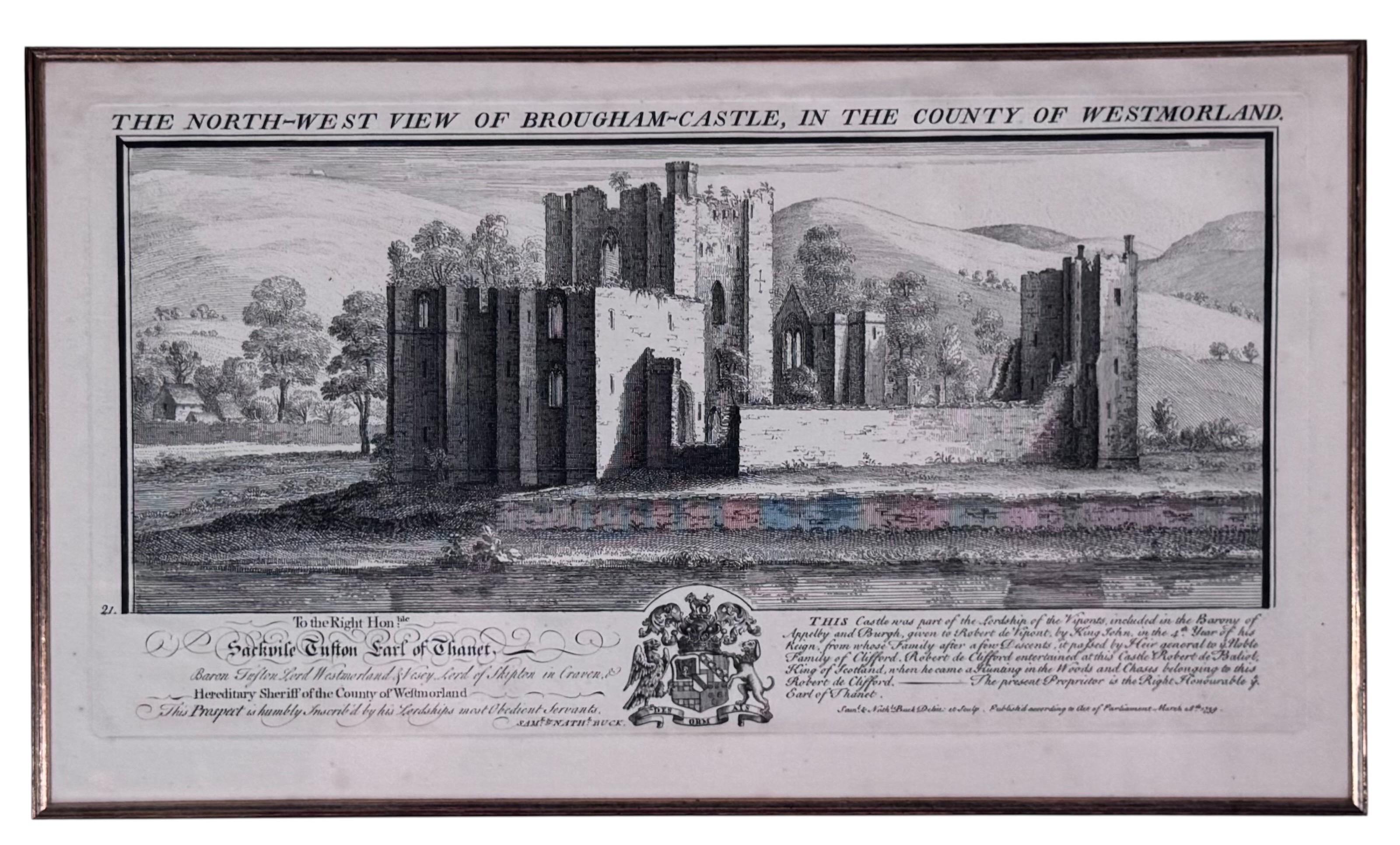Glass Four 18th Century Buck Bros. Etchings For Sale