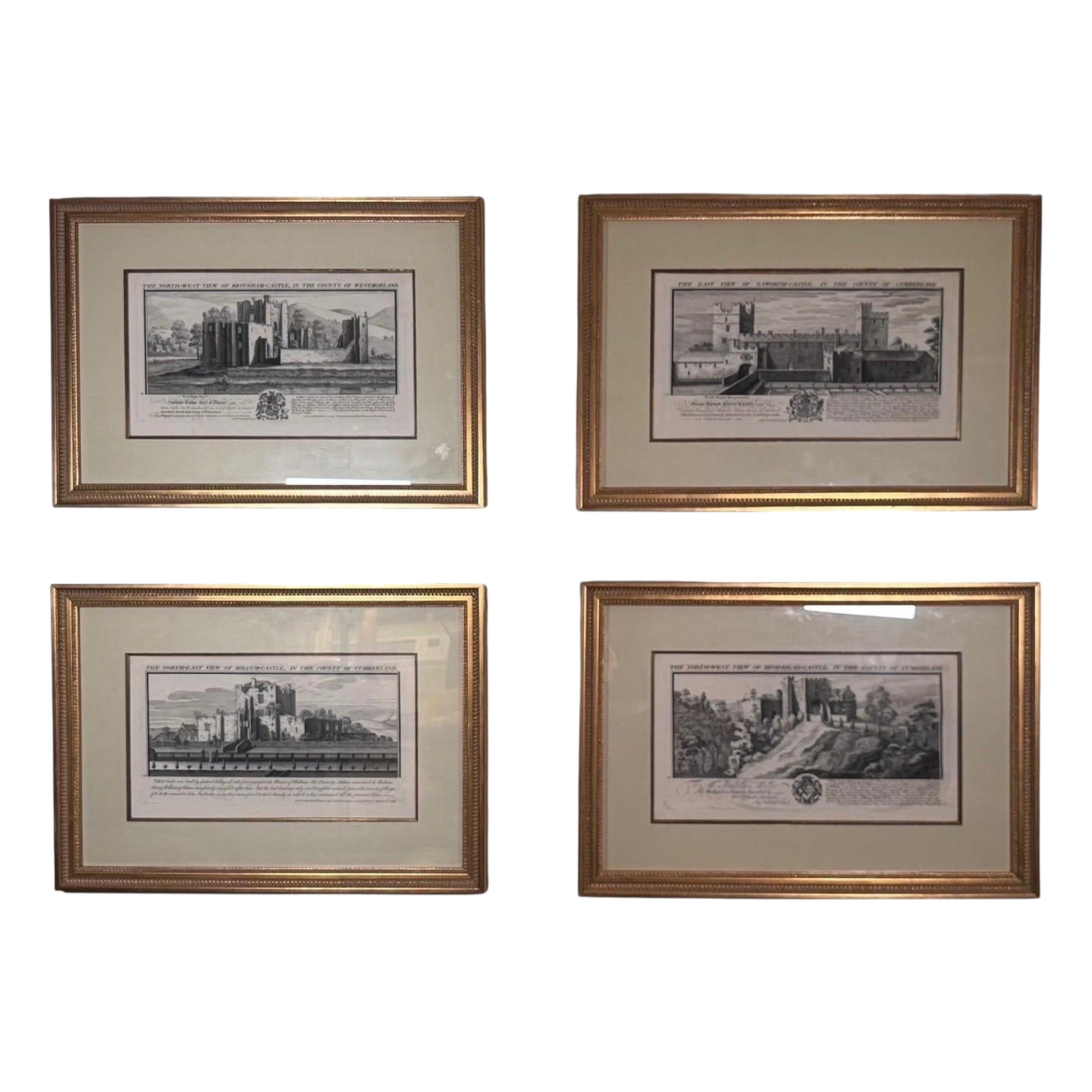 Four 18th Century Buck Bros. Etchings For Sale