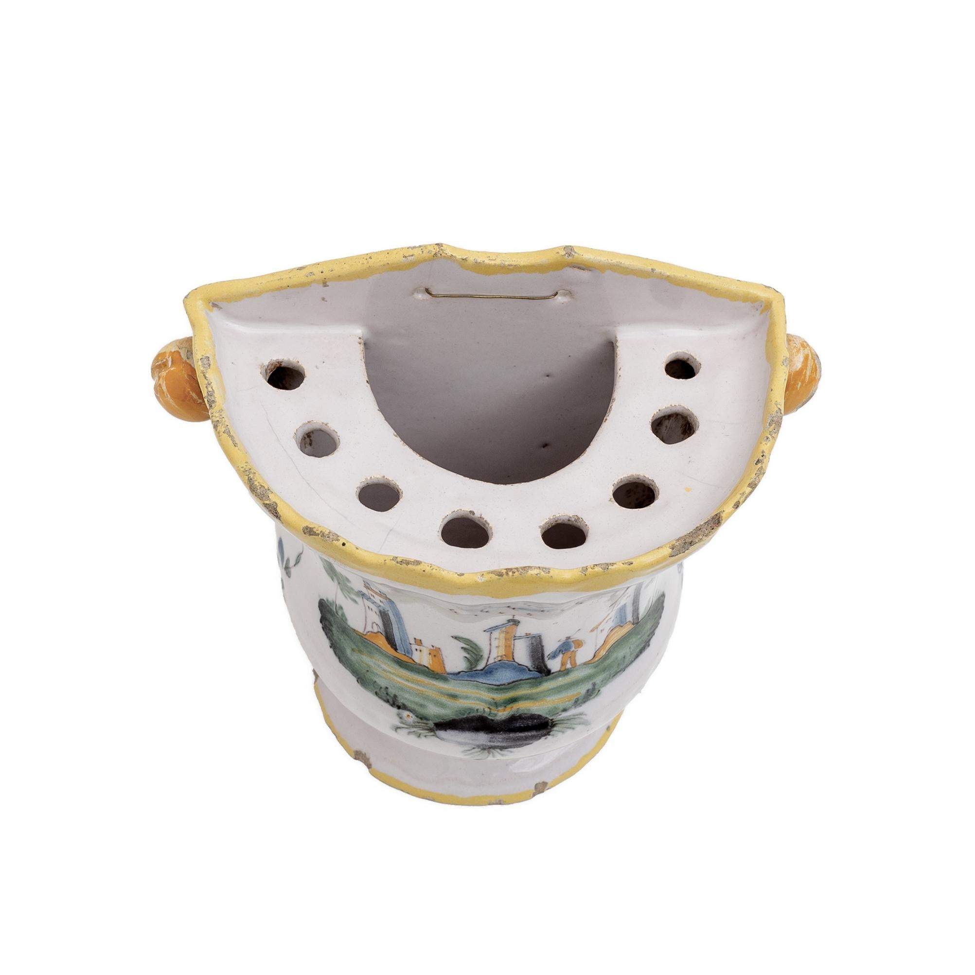 Four 18th Century France Majolica Planters Moustiers and Provence Manufactory 7
