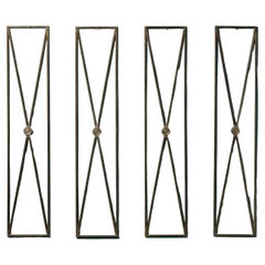 Quatre panneaux muraux Art déco en bronze des années 1920