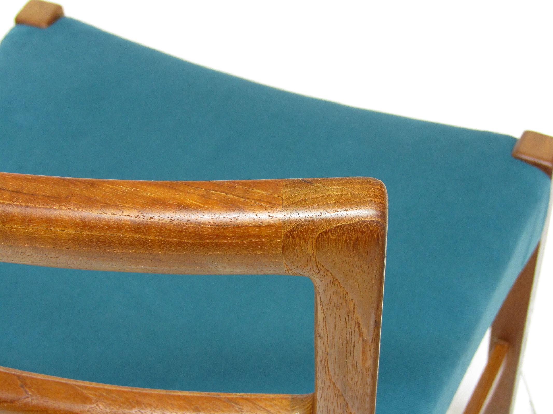 Quatre chaises de salle à manger danoises des années 1960 de Johannes Andersen pour Bernhard Pedersen en vente 5