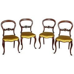 Four 19th Century Louis Philippe Mahogany Chairs, circa 1880