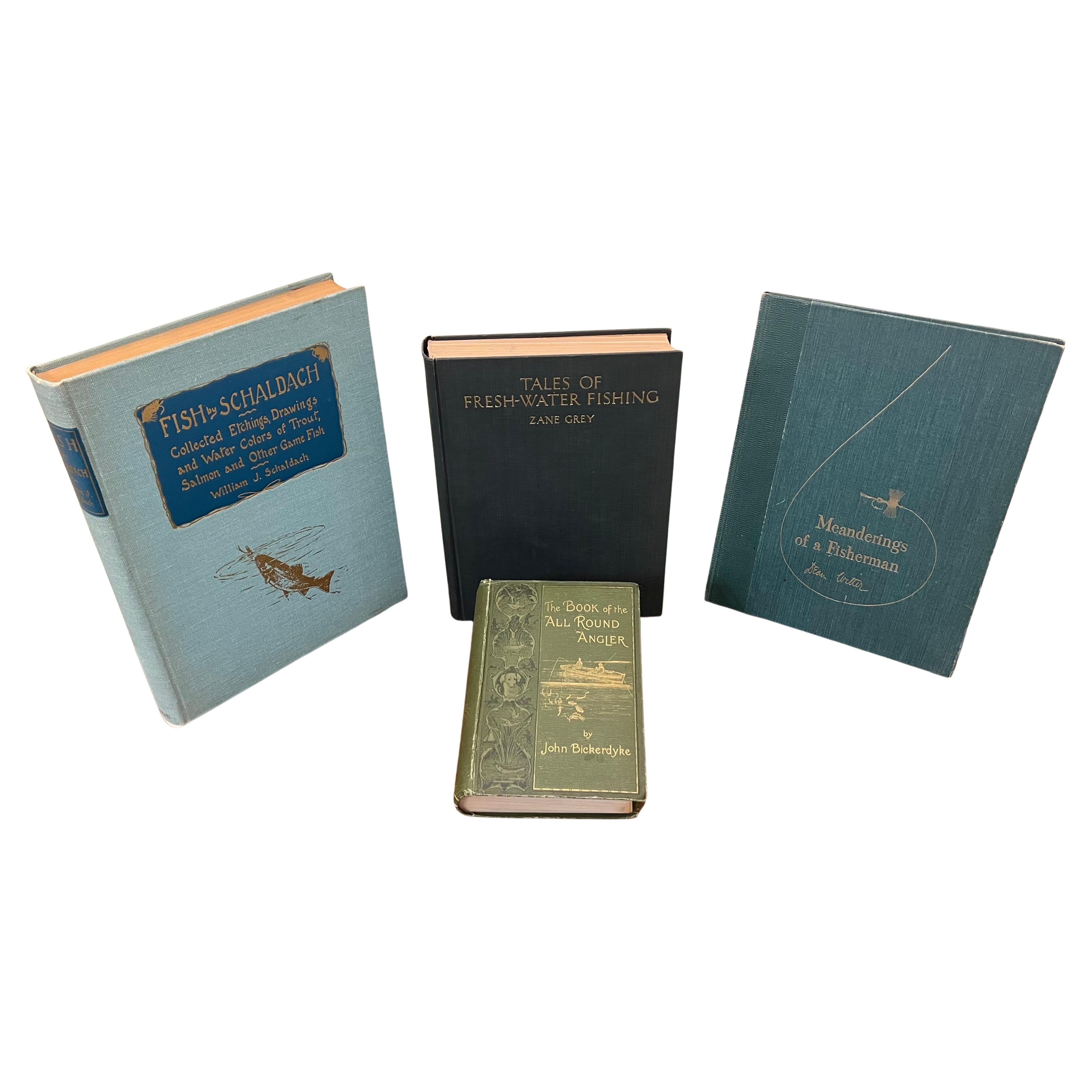 Quatre premières éditions sur la pêche avec des œuvres de Zane Grey, Dean Witter et deux autres en vente