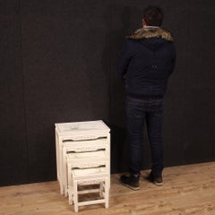 Four 20th Century Lacquered and Painted Wood French Coffee Tables, 1960s