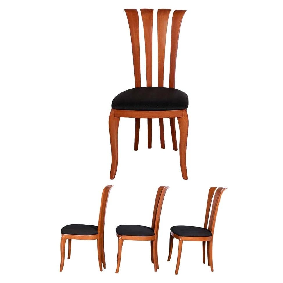 Four A. Sibau Italian Dining Chairs