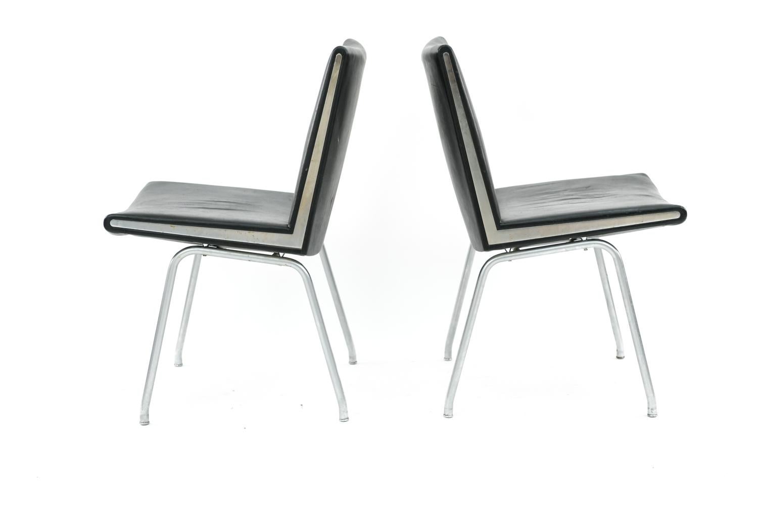 Four Airport Chairs, Model AP-38, by Hans J. Wegner and A.P. Stolen, 1960s 4