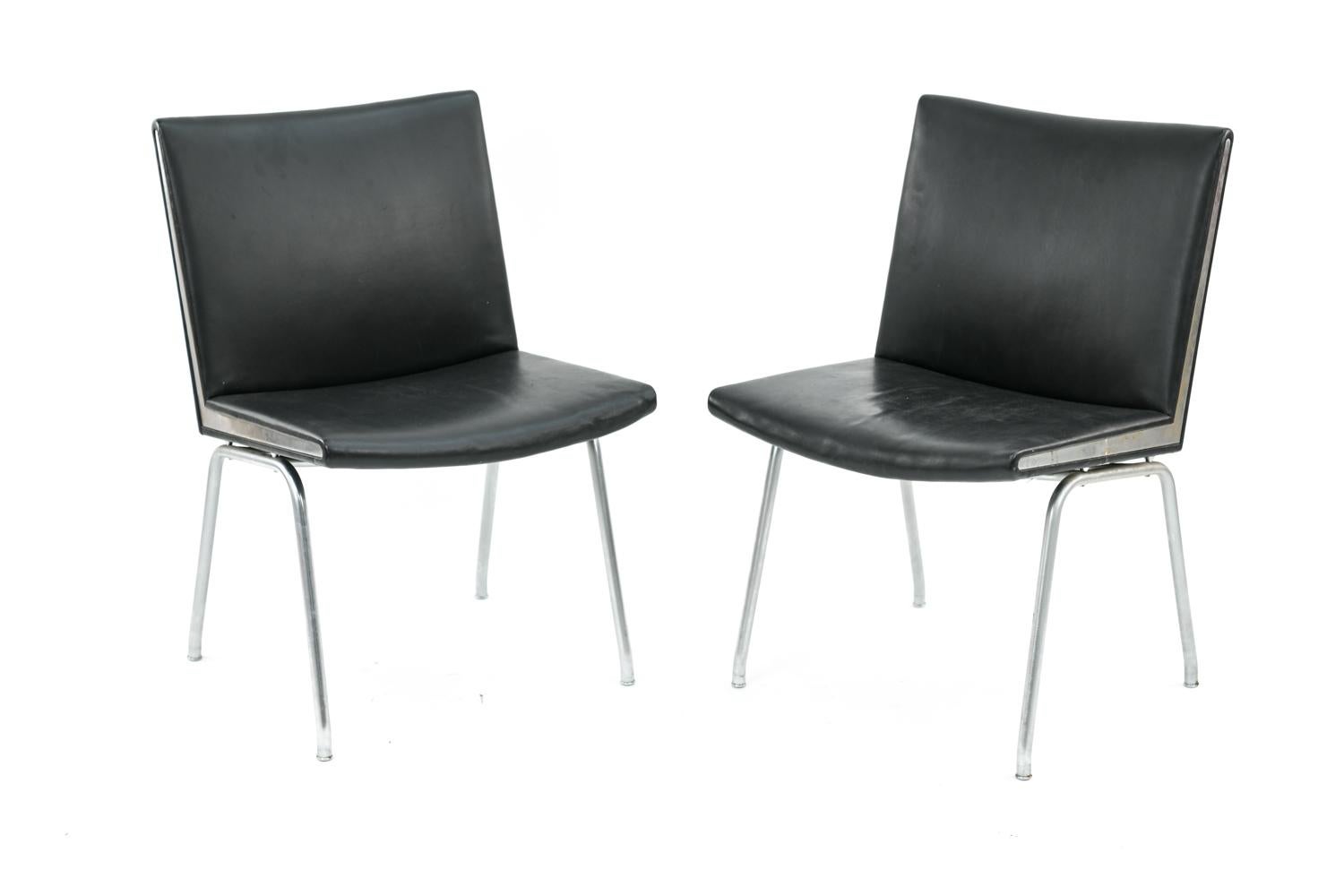 Four Airport Chairs, Model AP-38, by Hans J. Wegner and A.P. Stolen, 1960s 1