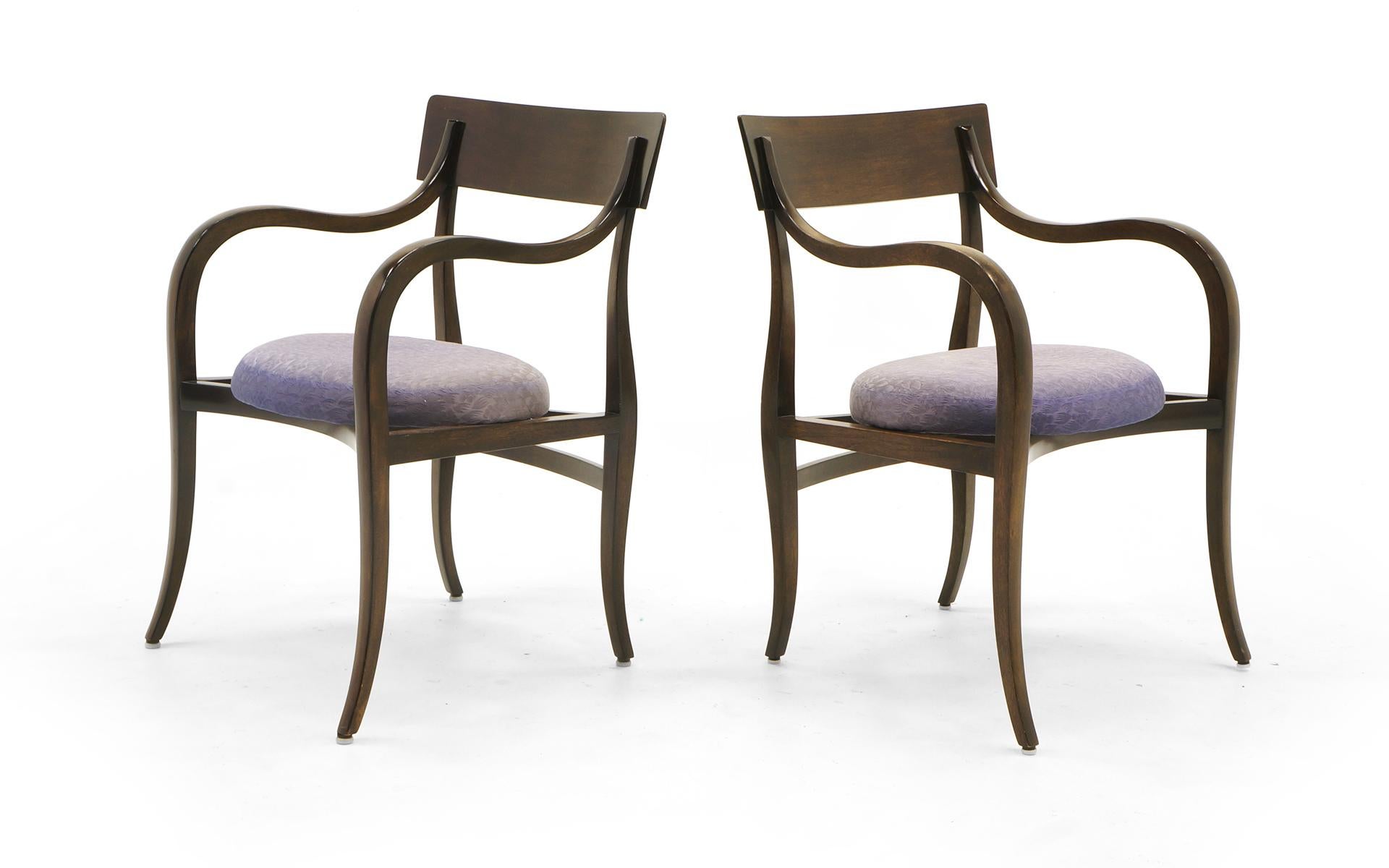 Mid-Century Modern Quatre chaises Alexandria d'Edward Wormley pour Dunbar, l'élégante modernité à son apogée en vente