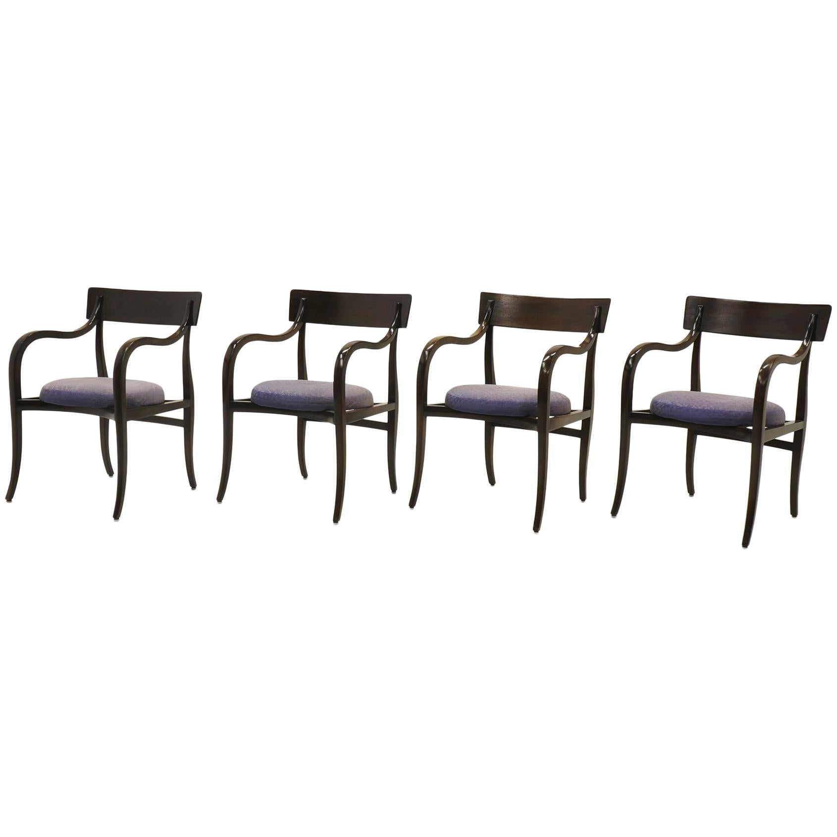 Four Alexandria Chairs by Edward Wormley for Dunbar, Elegant Modern at Its Best