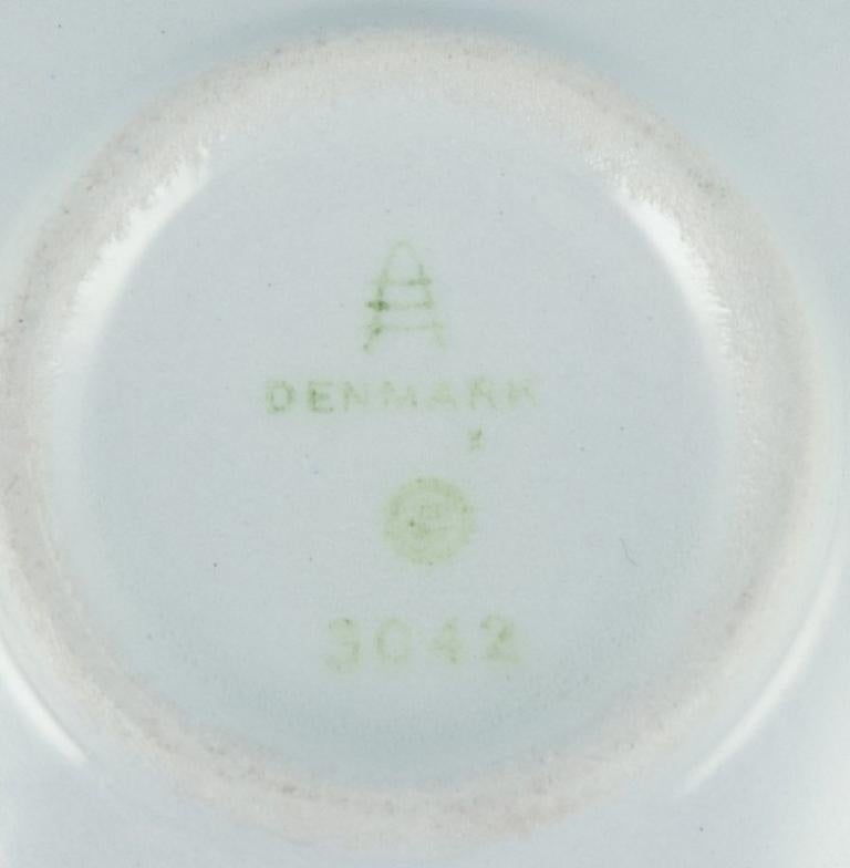 Quatre tasses à café et soucoupes Aluminia/Royal Copenhagen blue line.  en vente 1