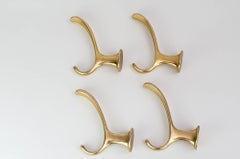Four Aluminium Wall Hooks, circa 1960s