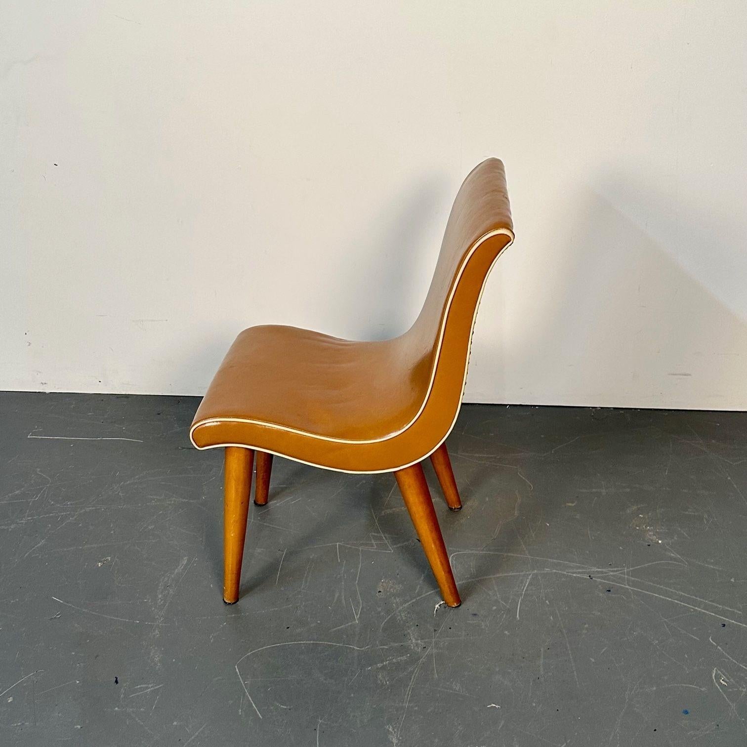Quatre chaises de salle à manger / chaises d'appoint américaines modernes du milieu du siècle par Russel Wright en vente 4