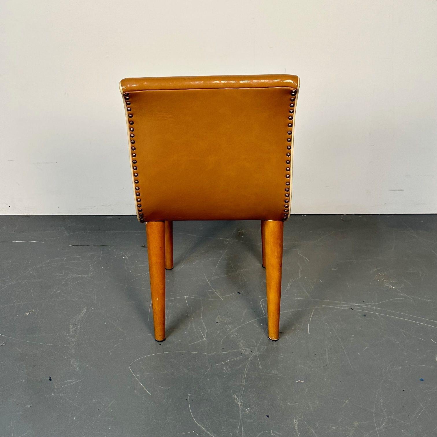 Cuatro sillas curvadas americanas de comedor / auxiliares modernas de mediados de siglo, de Russel Wright en venta 6