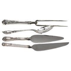  Four American Sterling and Stainless Serving Items