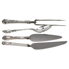 Four American Sterling and Stainless Serving Items