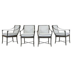 Four Andalusia Royal Lounge Gondola Armchairs by Richard Frinier