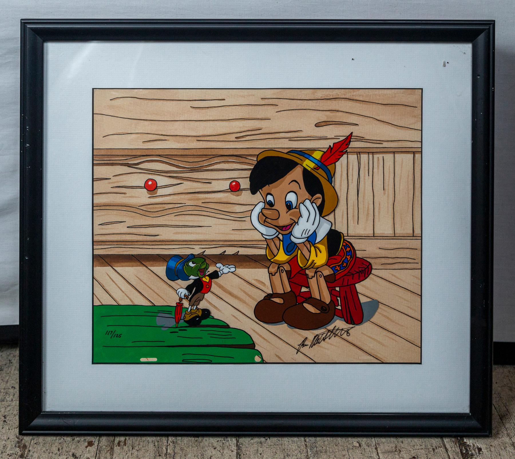 Late 20th Century Four Animation Art Cels 'Sold Separately' For Sale