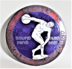 Four Antique American Car or Automobile Association & Membership Grill Badges