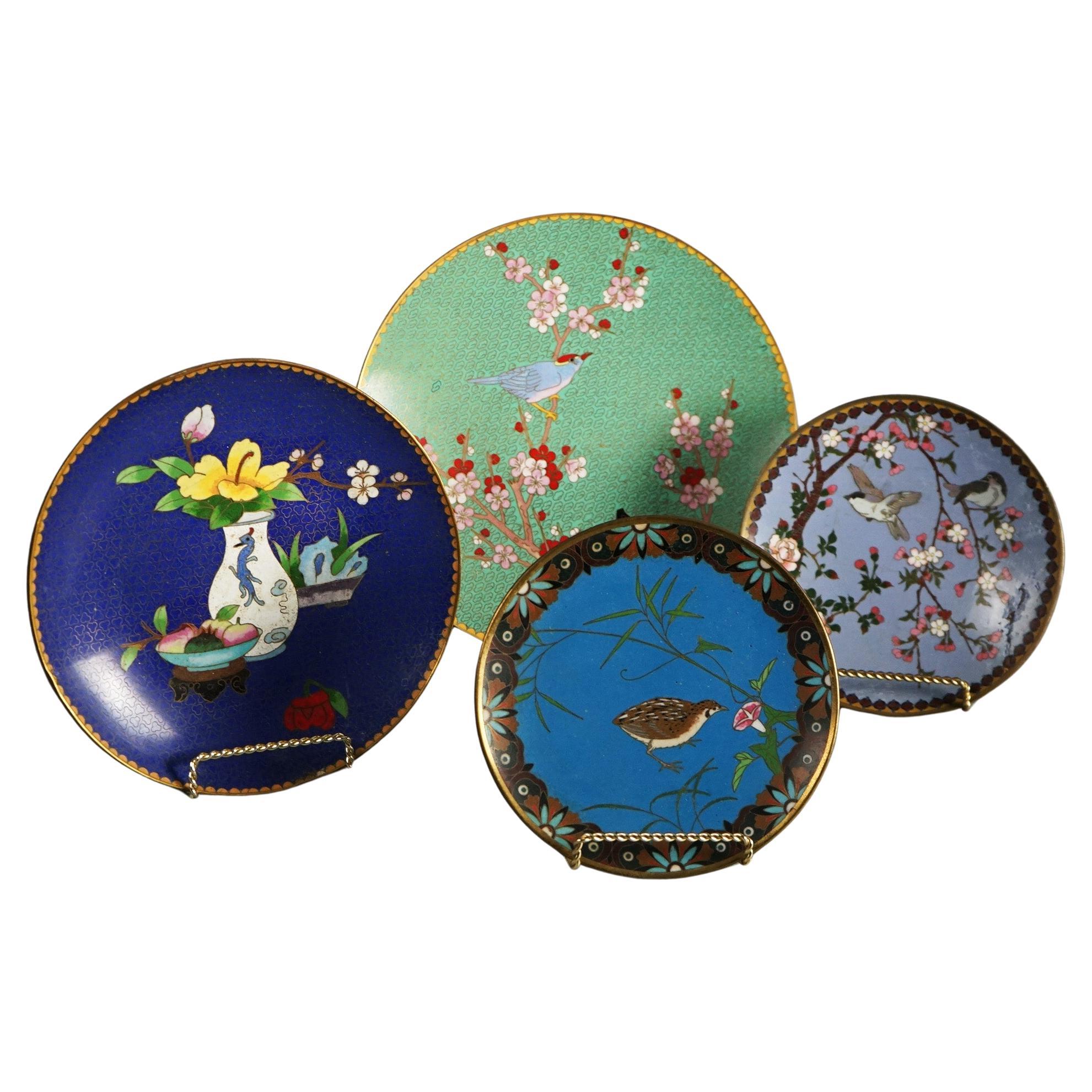 What are cloisonne plates?
