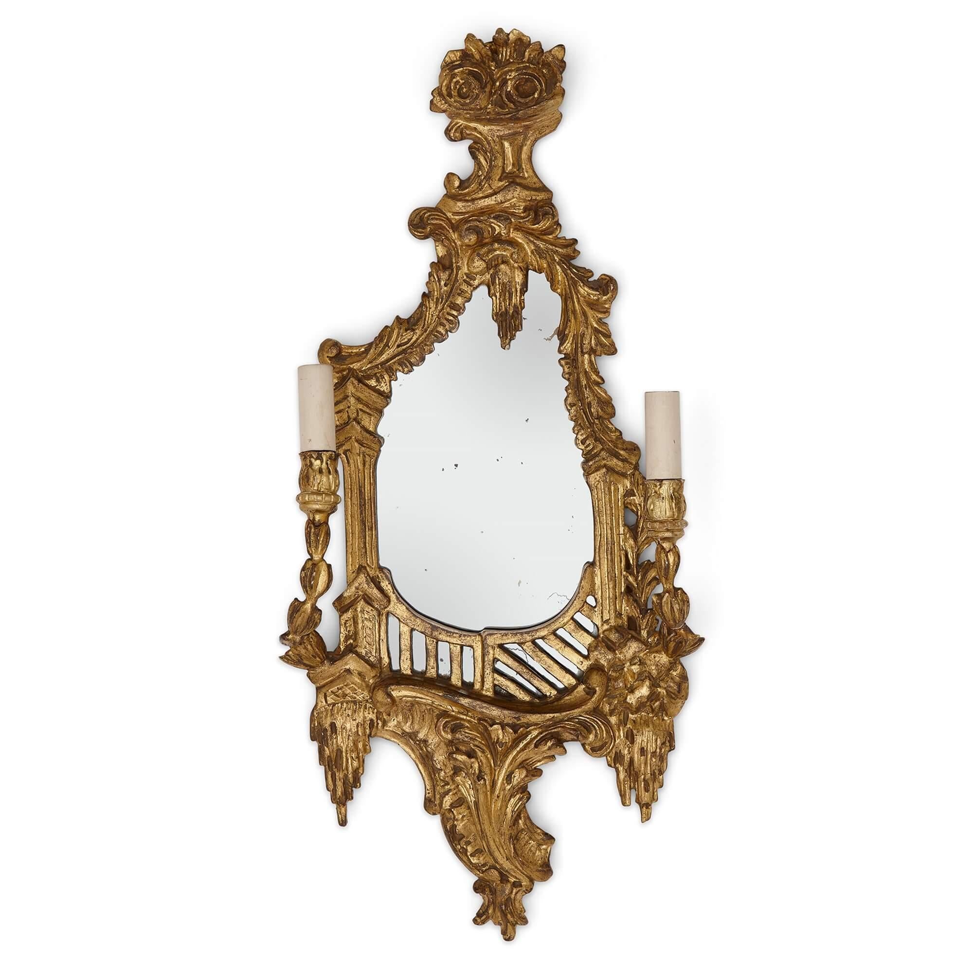Four Antique French Girandoles in the Rococo-Style   In Good Condition For Sale In London, GB