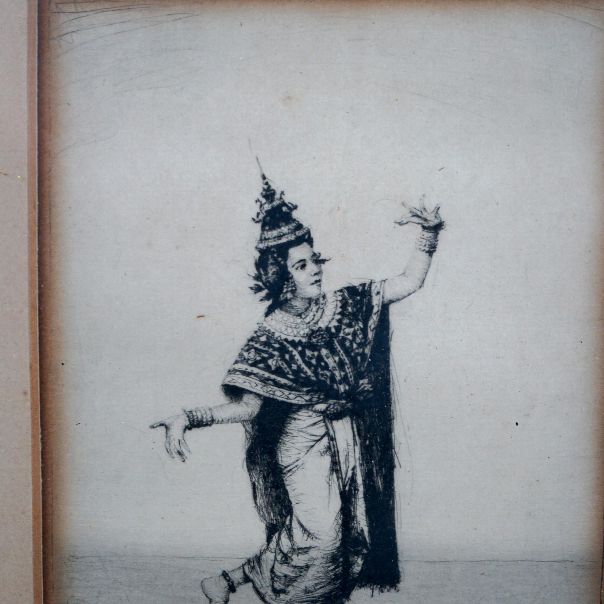 Four Antique Japanese Woodblock Prints C1920 For Sale 9