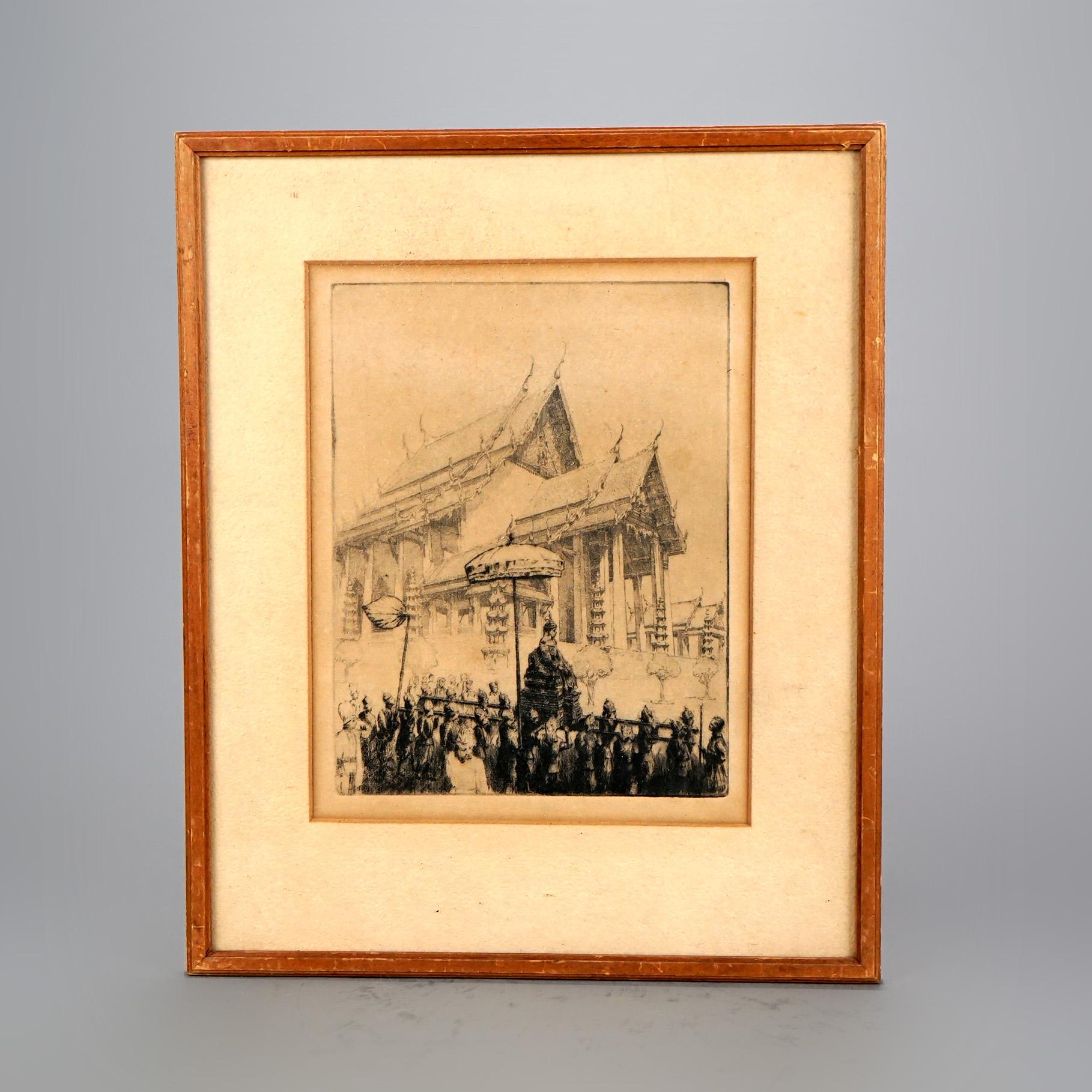 20th Century Four Antique Japanese Woodblock Prints C1920 For Sale