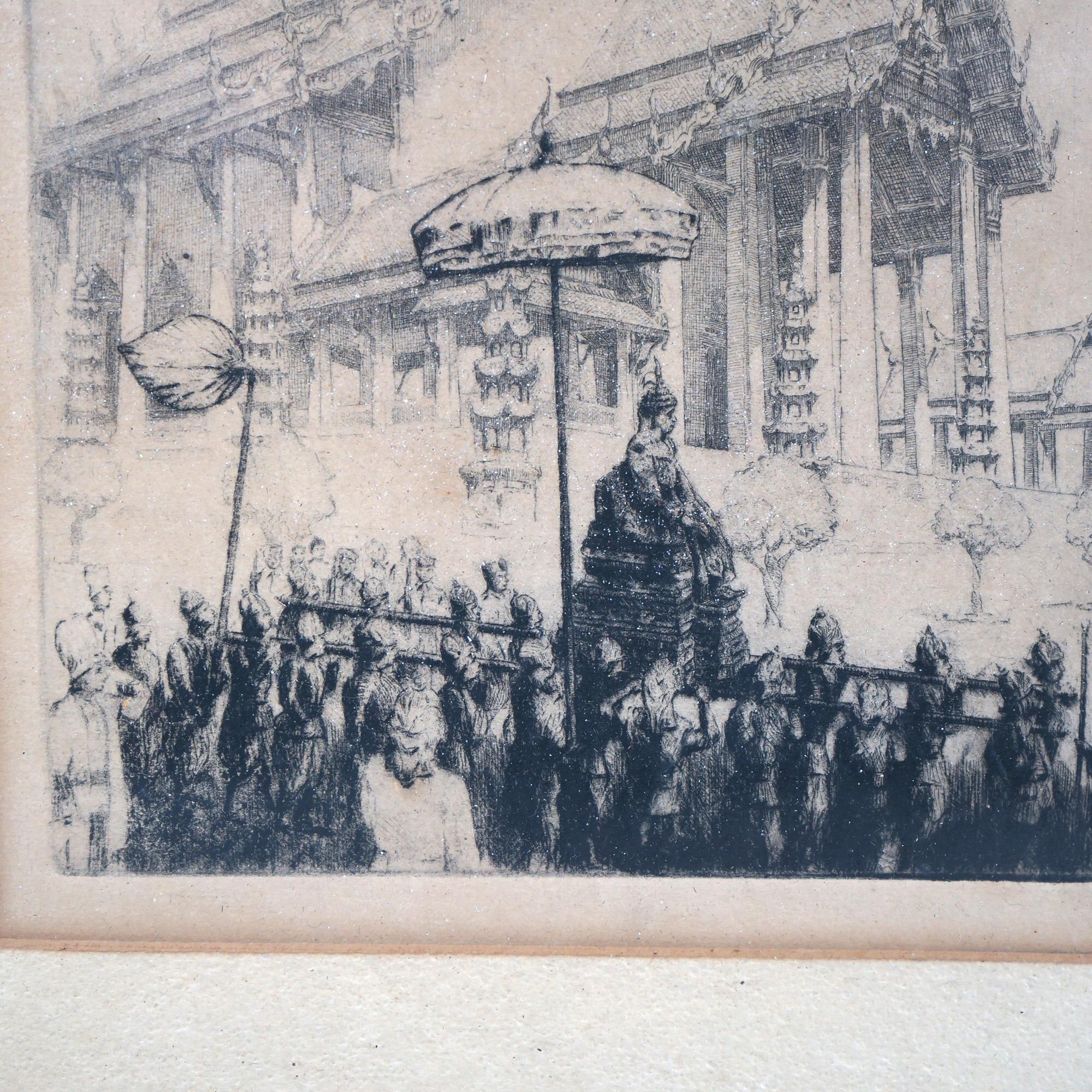 Four Antique Japanese Woodblock Prints C1920 For Sale 1
