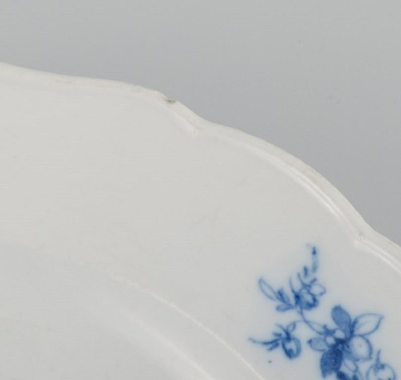 19th Century Four Antique Meissen Dinner Plates in Porcelain, Late 19th C For Sale