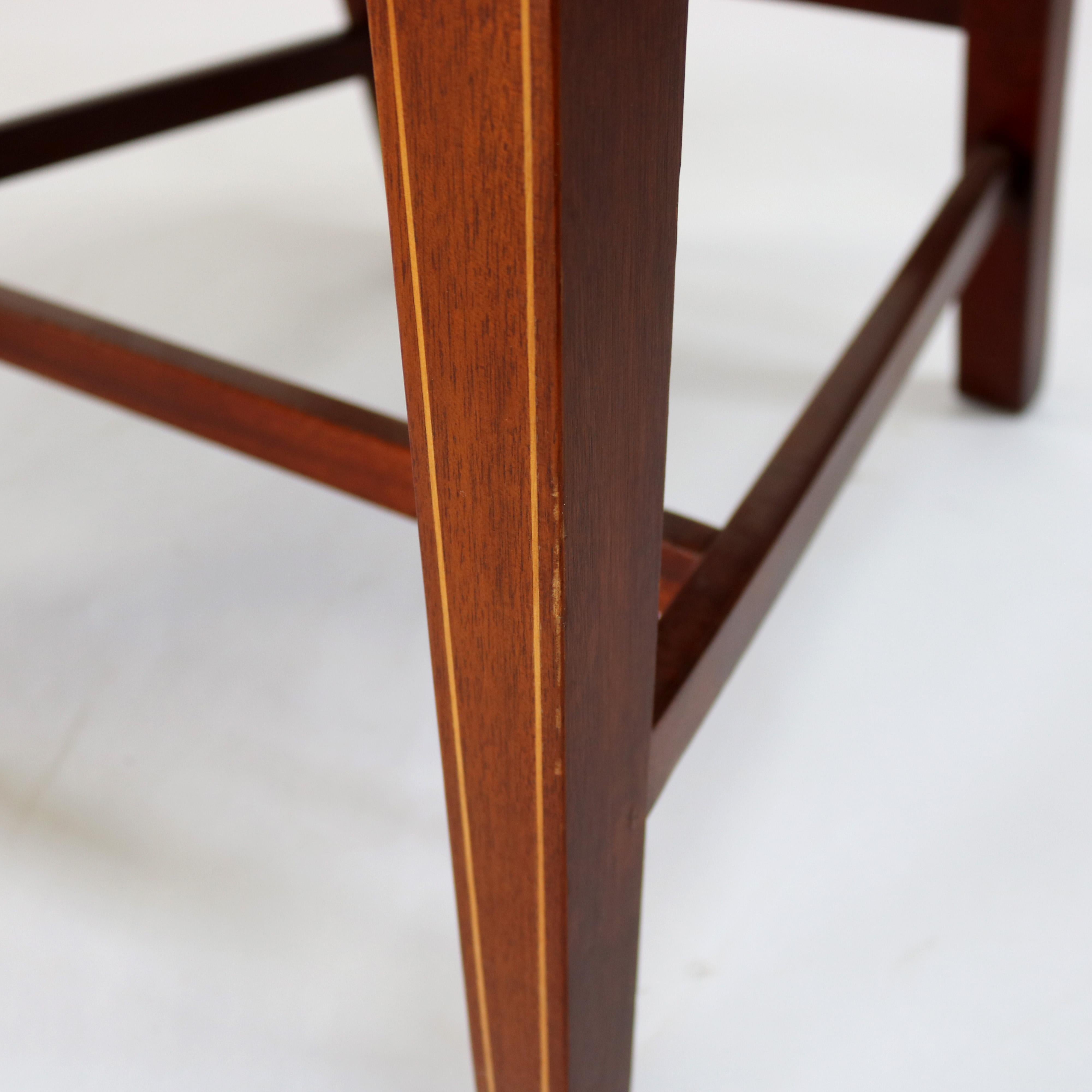 Four Antique Mt. Vernon Hickory Chair Co Hepplewhite Mahogany Shield Back Chairs For Sale 9