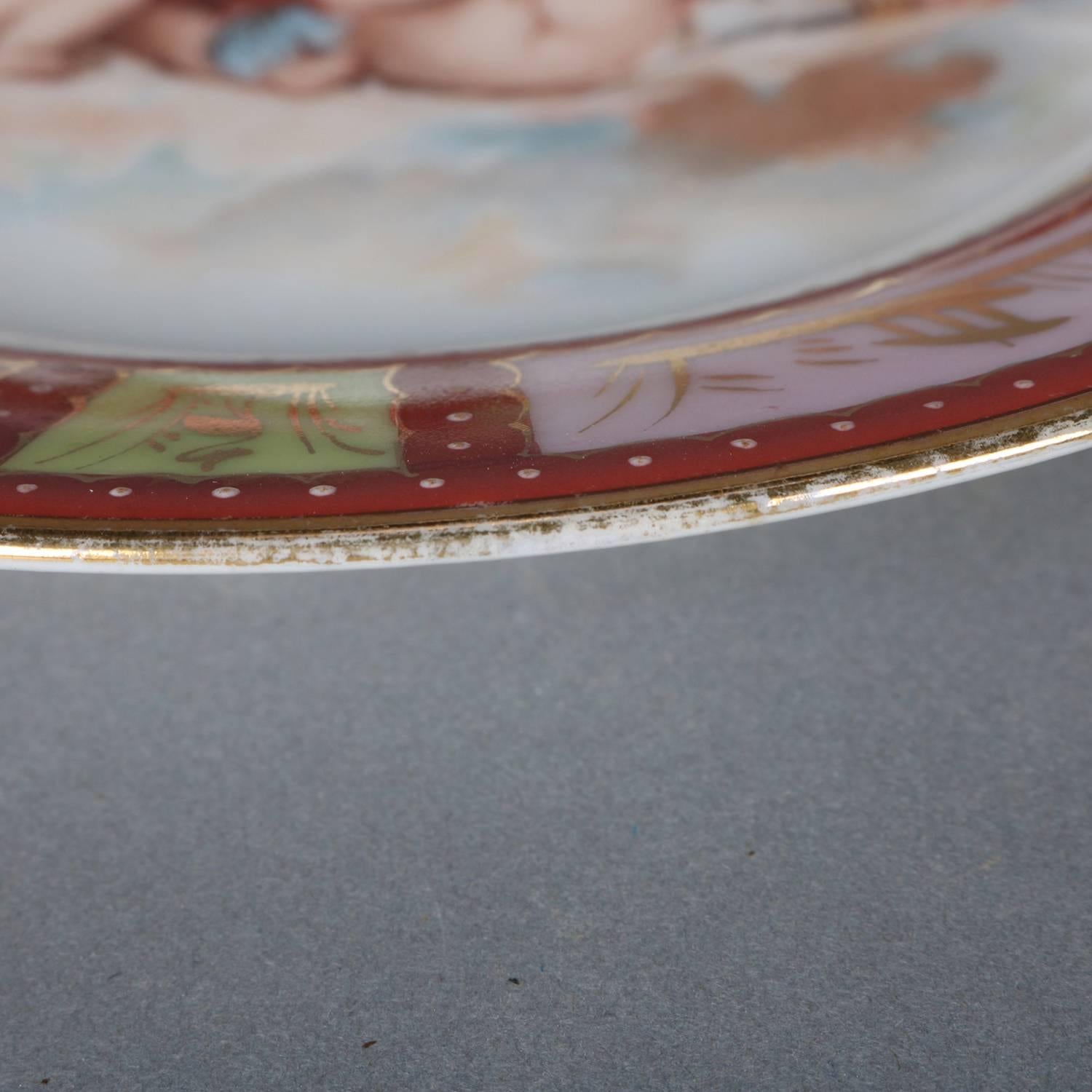 Four Antique Royal Vienna Classical Hand-Painted and Gilt Porcelain Plates 9