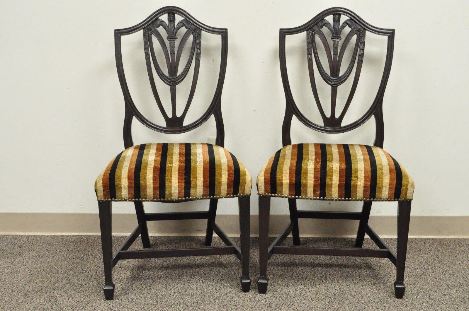 antique carved back dining chairs
