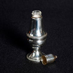 Four Antique Sterling Silver Weighted Salt and Pepper Shakers by Duchin