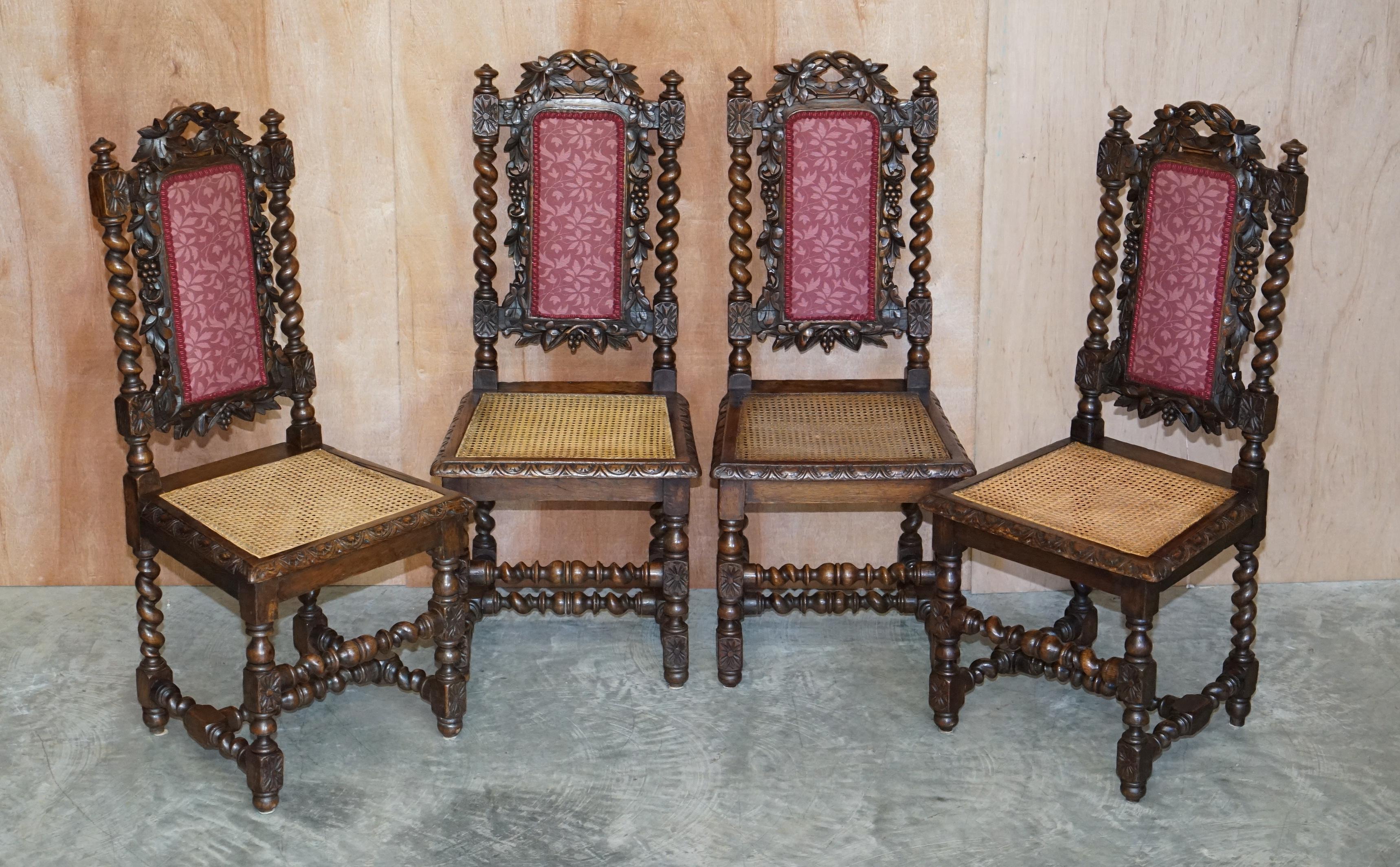antique jacobean dining chairs
