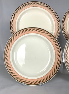 Four Antique Wedgwood Creamware Plates for Dessert or Salad England Circa 1815