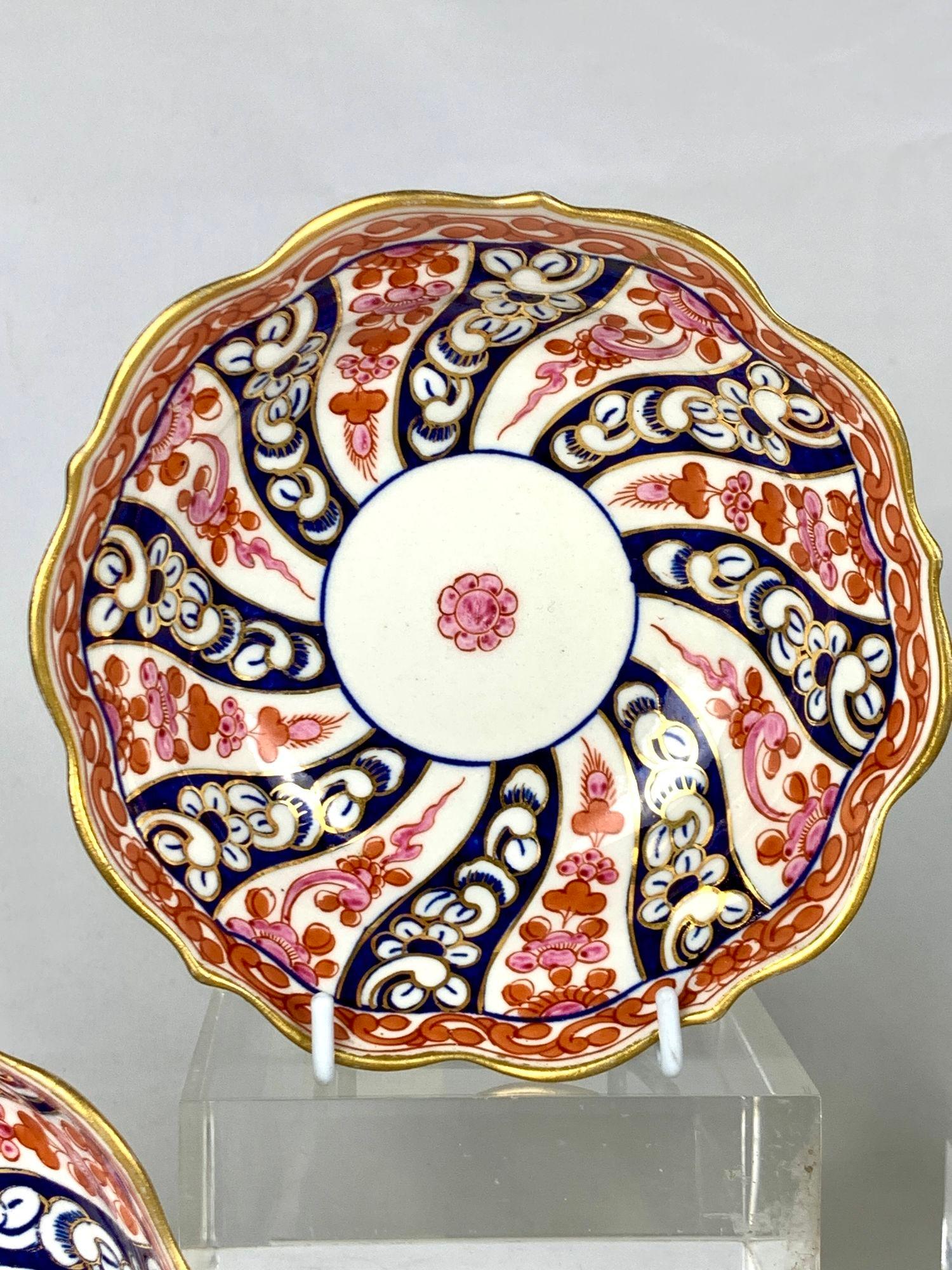 Four Antique Worcester Porcelain Bowls in Queen Charlotte Pattern ...