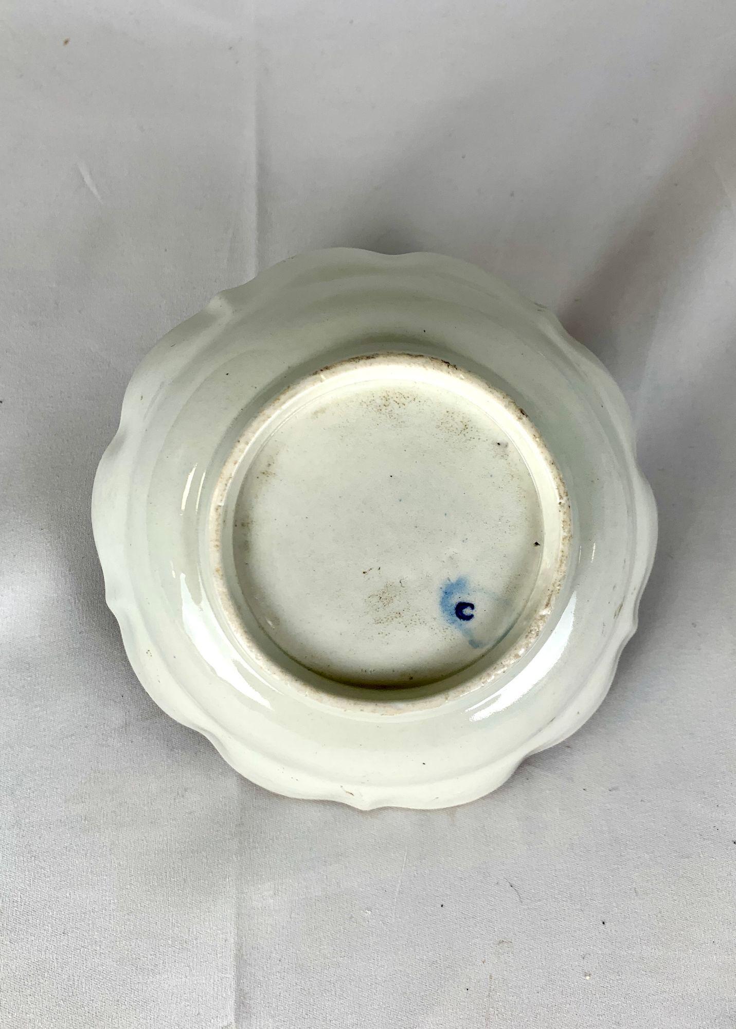 Four Antique Worcester Porcelain Bowls in Queen Charlotte Pattern ...